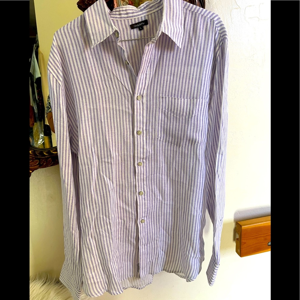Onda de Mar 🌊 mens linen shirt